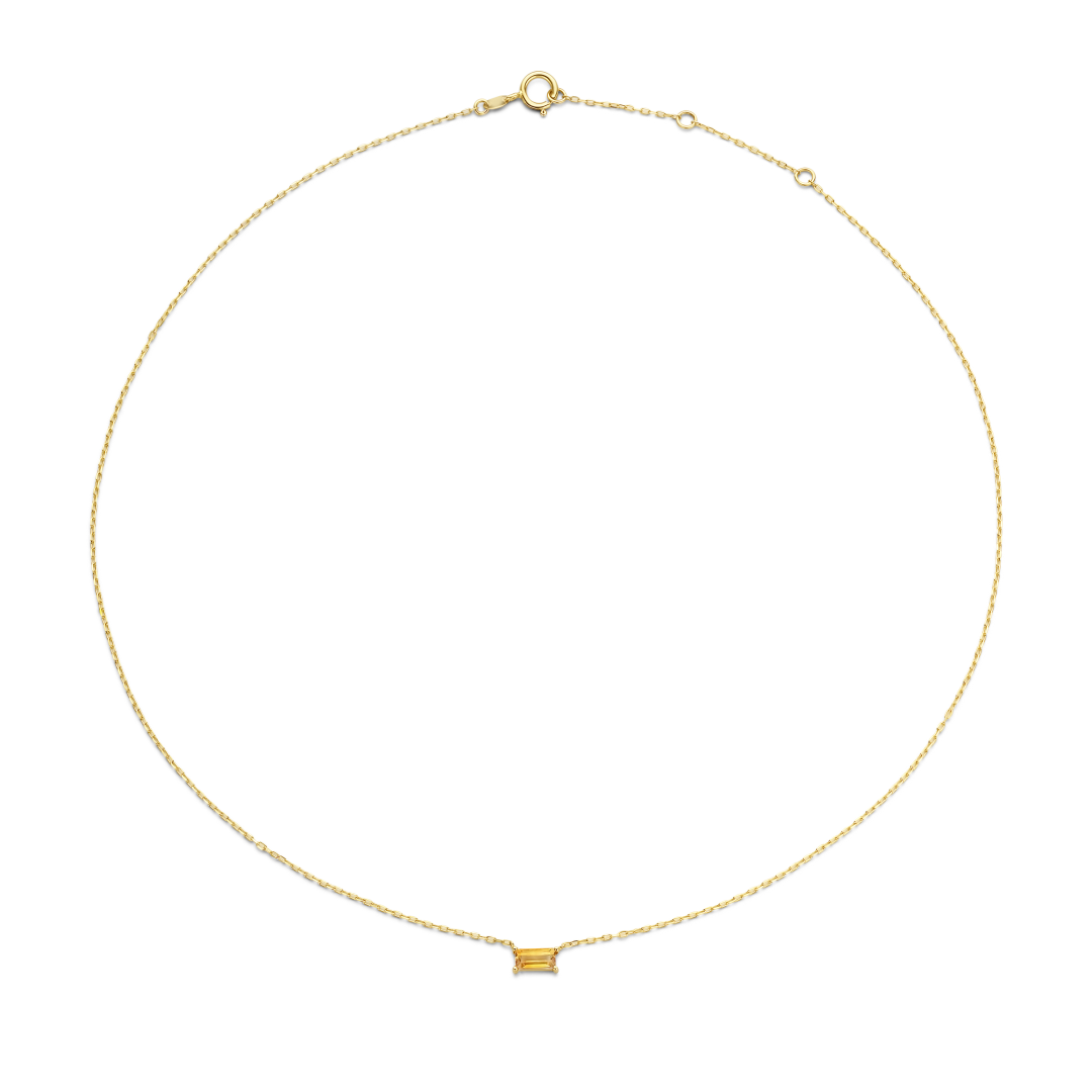 Jackie Gold | 14 karaat geelgouden collier | Medina Citrien