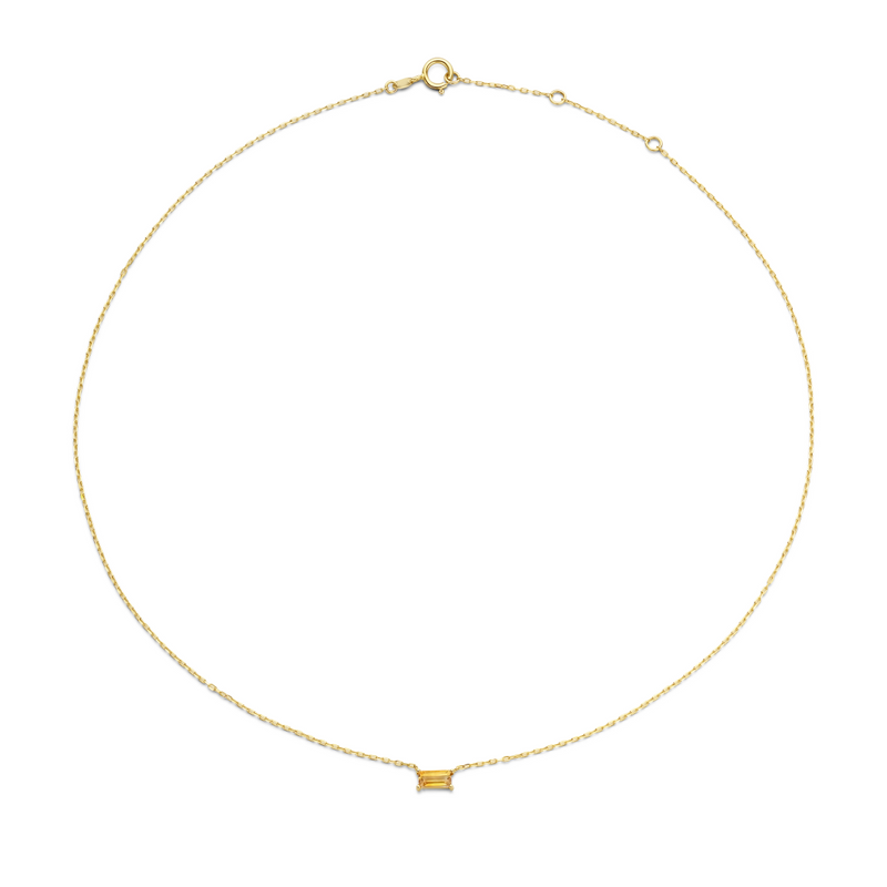 Jackie Gold | 14 karaat geelgouden collier | Medina Citrien