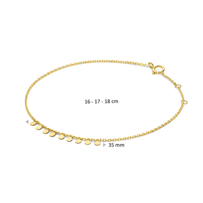 Jackie Gold | 14 karaat geelgouden London Eye Bracelet