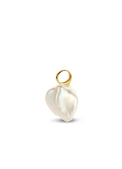 Jackie Gold | 14 karaat geelgouden parel oorbel hanger | Pearl of Mar