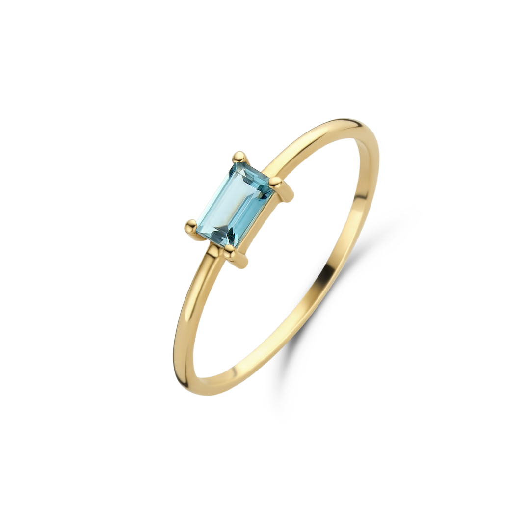 Jackie Gold | 14 karaat geelgouden ring | Medina Topaas