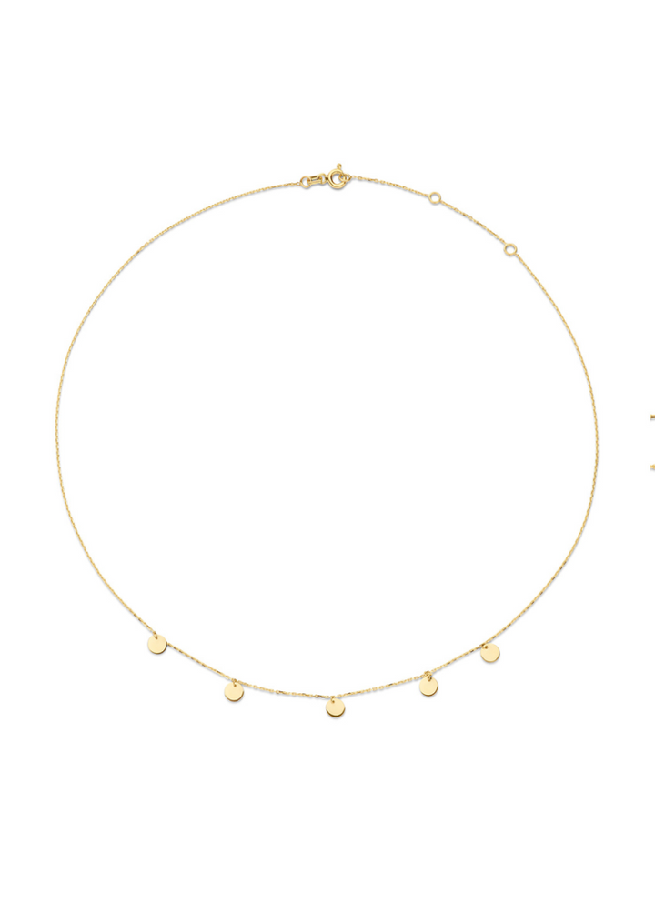 Jackie Gold | Discs Necklace 585