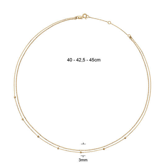 Jackie Gold | Marco Polo Necklace 14 karaat goud