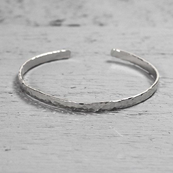Jeh Jewels | Armband zilveren klemarmband hamerslag structuur