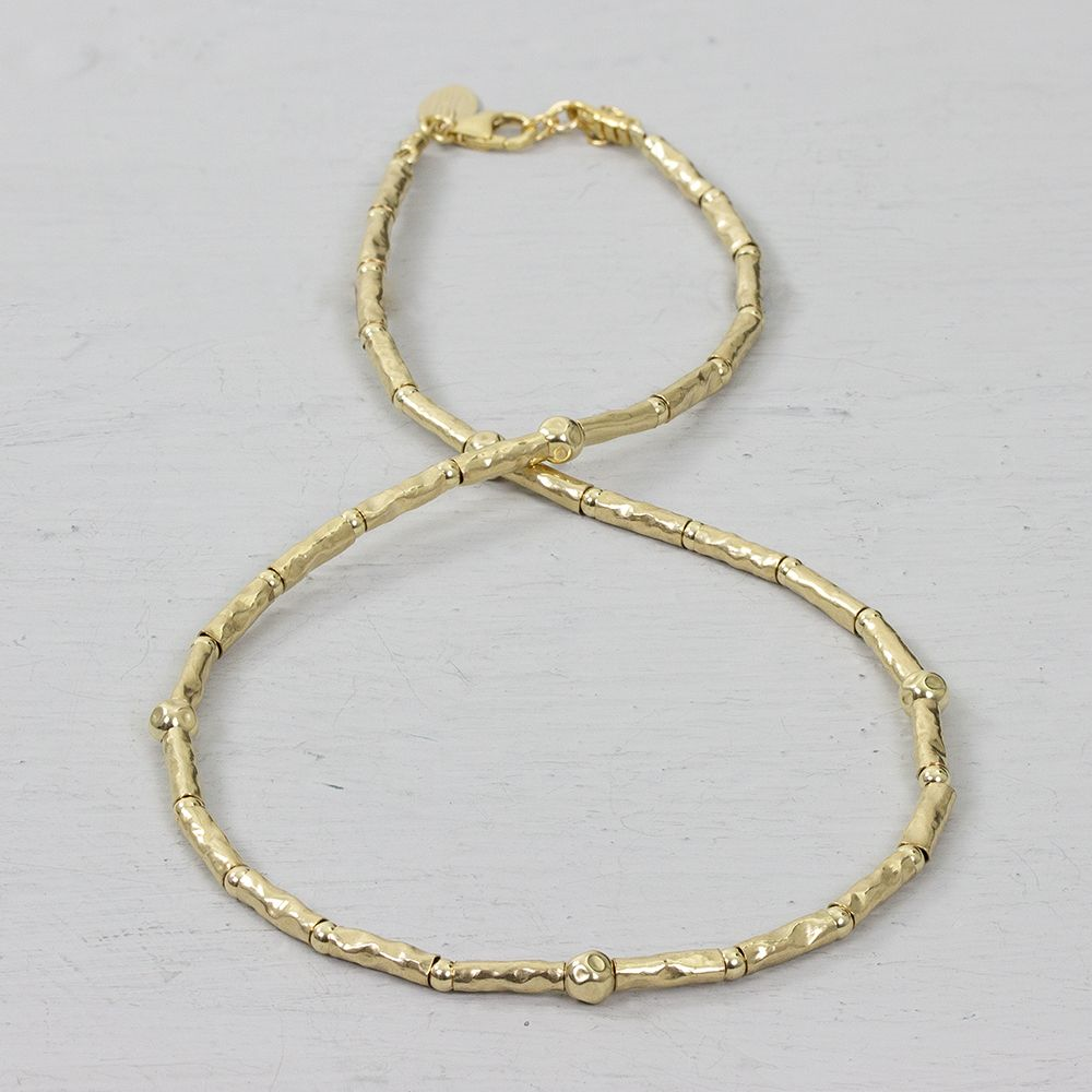 Jeh Jewels | Collier buisjes Goldfilled