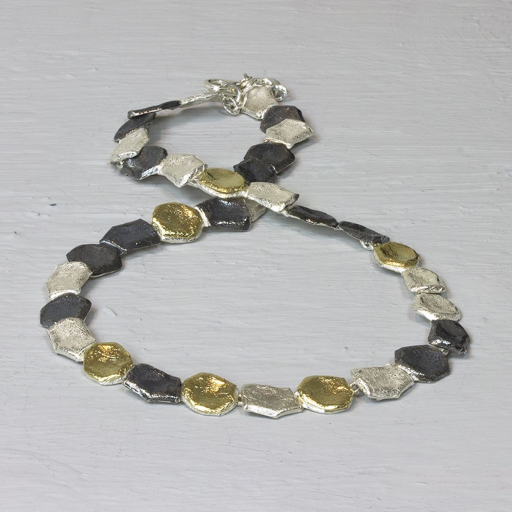 Jeh Jewels | Collier drie kleuren keitjes