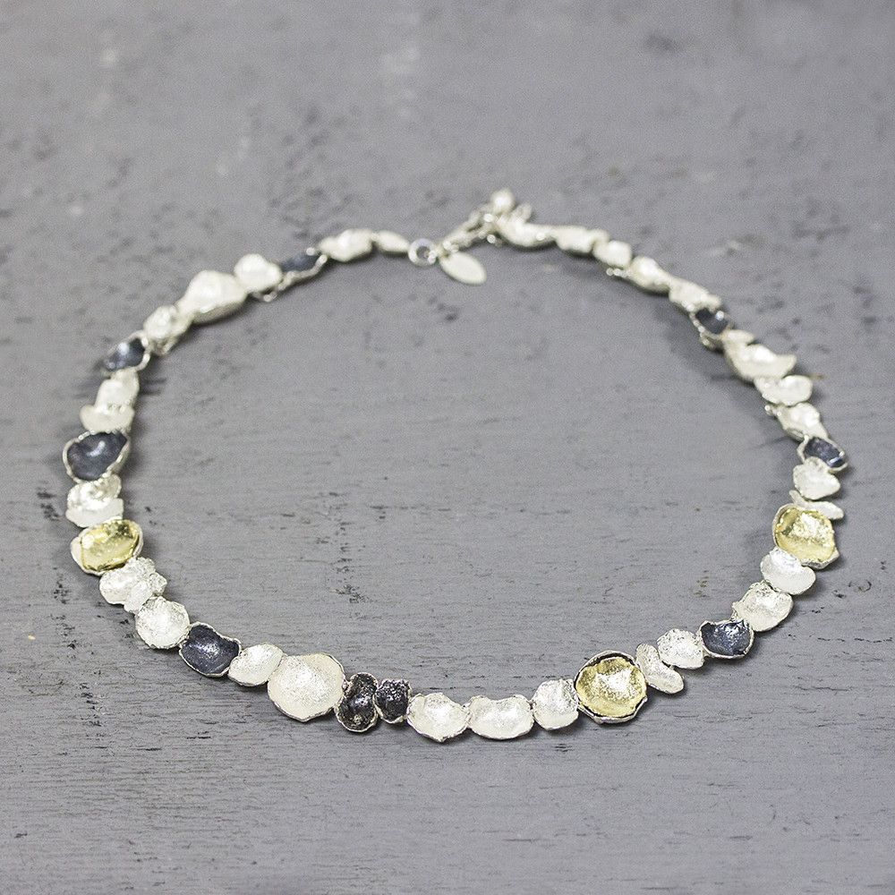 Jeh Jewels | Collier drie kleuren schaaltjes