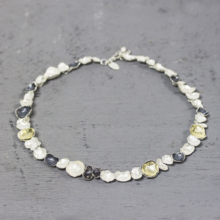 Jeh Jewels | Collier drie kleuren schaaltjes