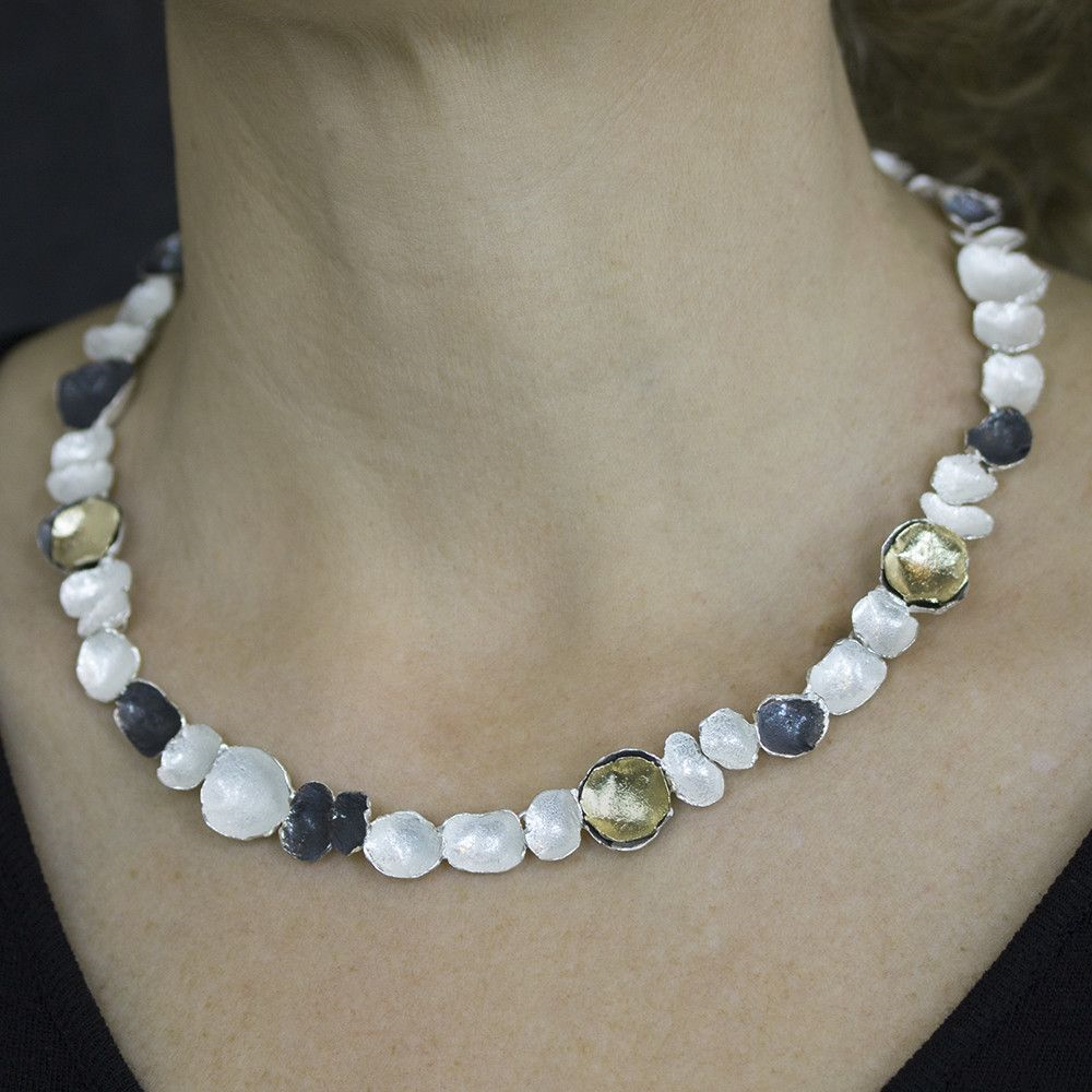 Jeh Jewels | Collier drie kleuren schaaltjes