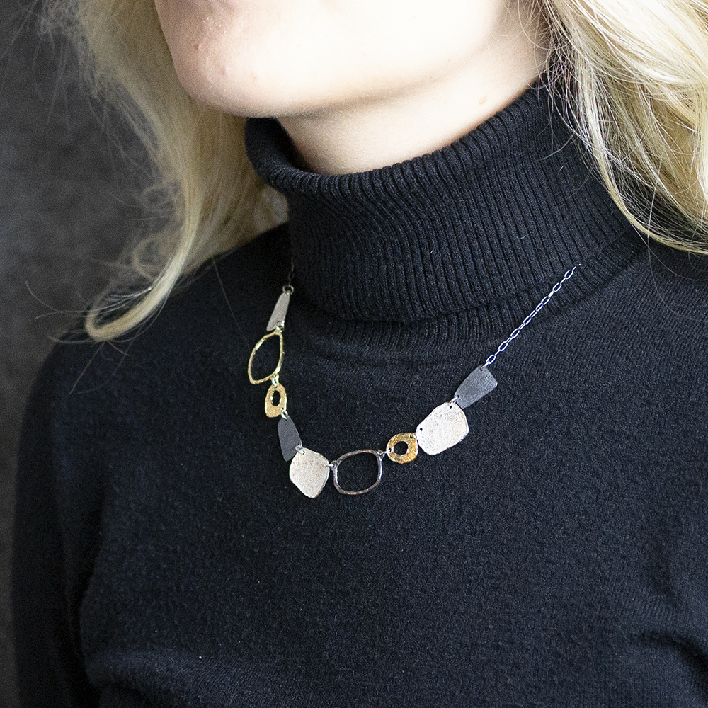 Jeh Jewels | Collier drie kleuren sportief