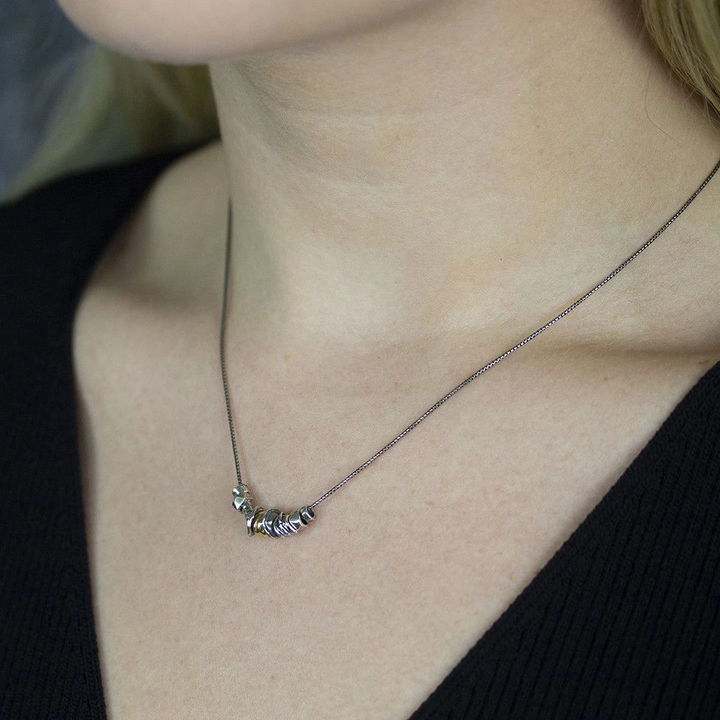 Jeh Jewels | Collier fijn zilver oxy + Goldfilled