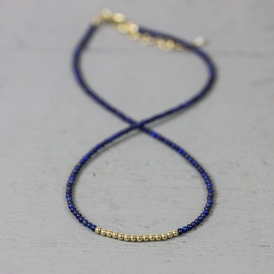 Jeh Jewels | Collier lapis 2,5mm rond + Goldfilled