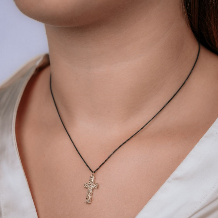 Jeh Jewels | Collier zilver oxy + 3D hanger G14K Kruis