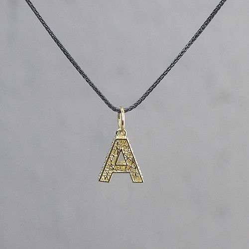 Jeh Jewels | Collier zilver oxy + hanger 14 karaat alfabet