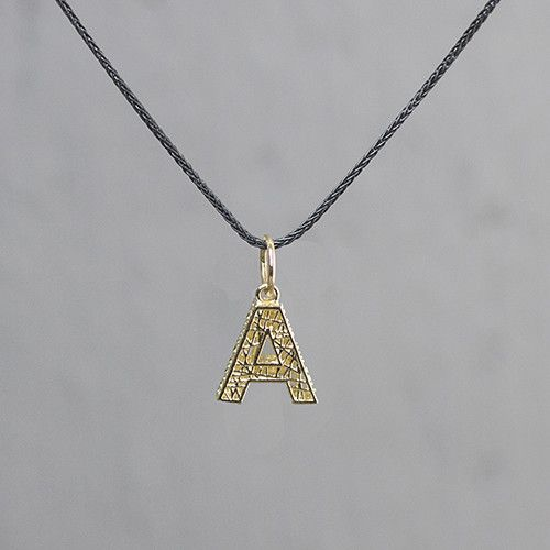 Jeh Jewels | Collier zilver oxy + hanger 14 karaat alfabet