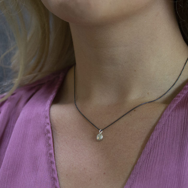 Jeh Jewels | Collier zilver oxy + hanger zilver oxy rond