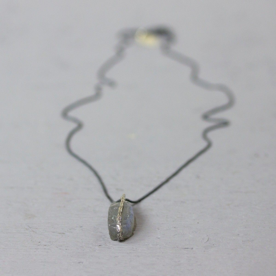 Jeh Jewels |Collier zilver oxy + Labradoriet