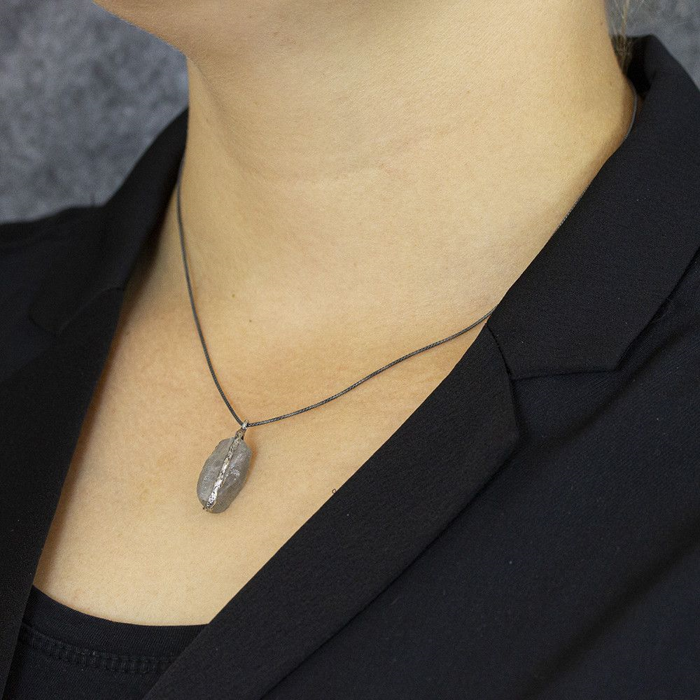 Jeh Jewels |Collier zilver oxy + Labradoriet