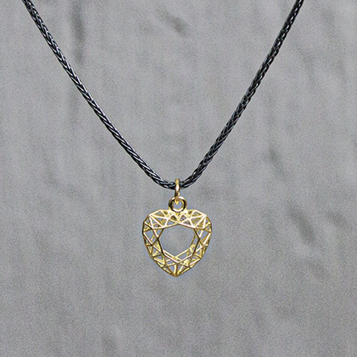 Jeh Jewels | Collier zilver oxy met 14 karaat hartje klein