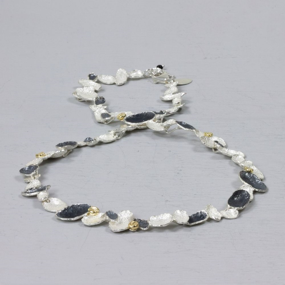 Jeh Jewels | Collier zilver + zilver verguld vleugels