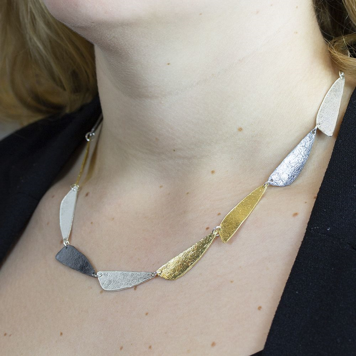 Jeh Jewels | Collier zilver/oxy/verguld krans