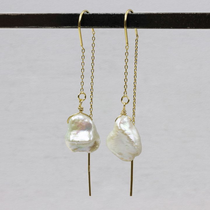 Jeh Jewels | Doortrek oorbel Parel