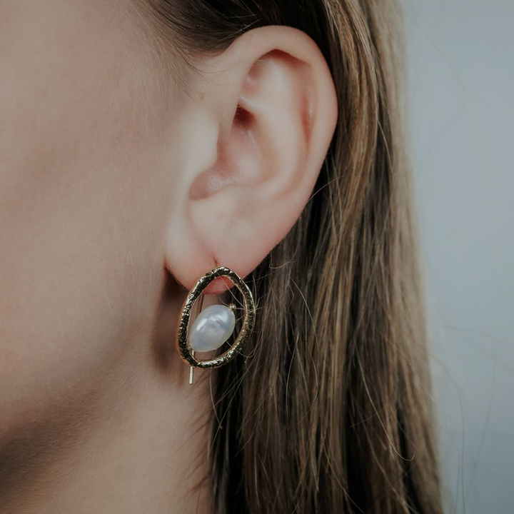 Jeh Jewels | Oorbel open zilver verguld