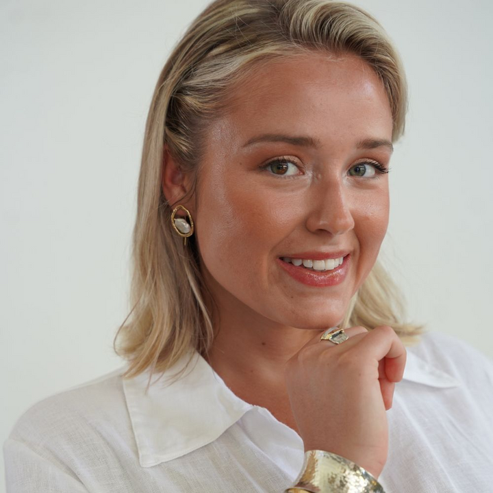 Jeh Jewels | Oorbel open zilver verguld