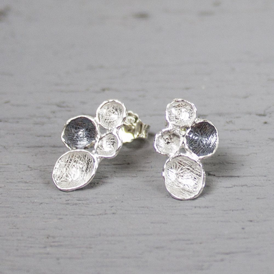 Jeh Jewels | Oorbel zilver oxy + wit