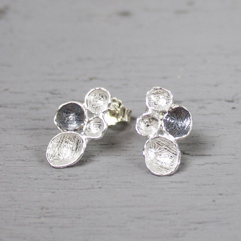 Jeh Jewels | Oorbel zilver oxy + wit