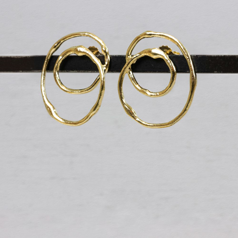 Jeh Jewels | Oorsteker apenstaartje verguld