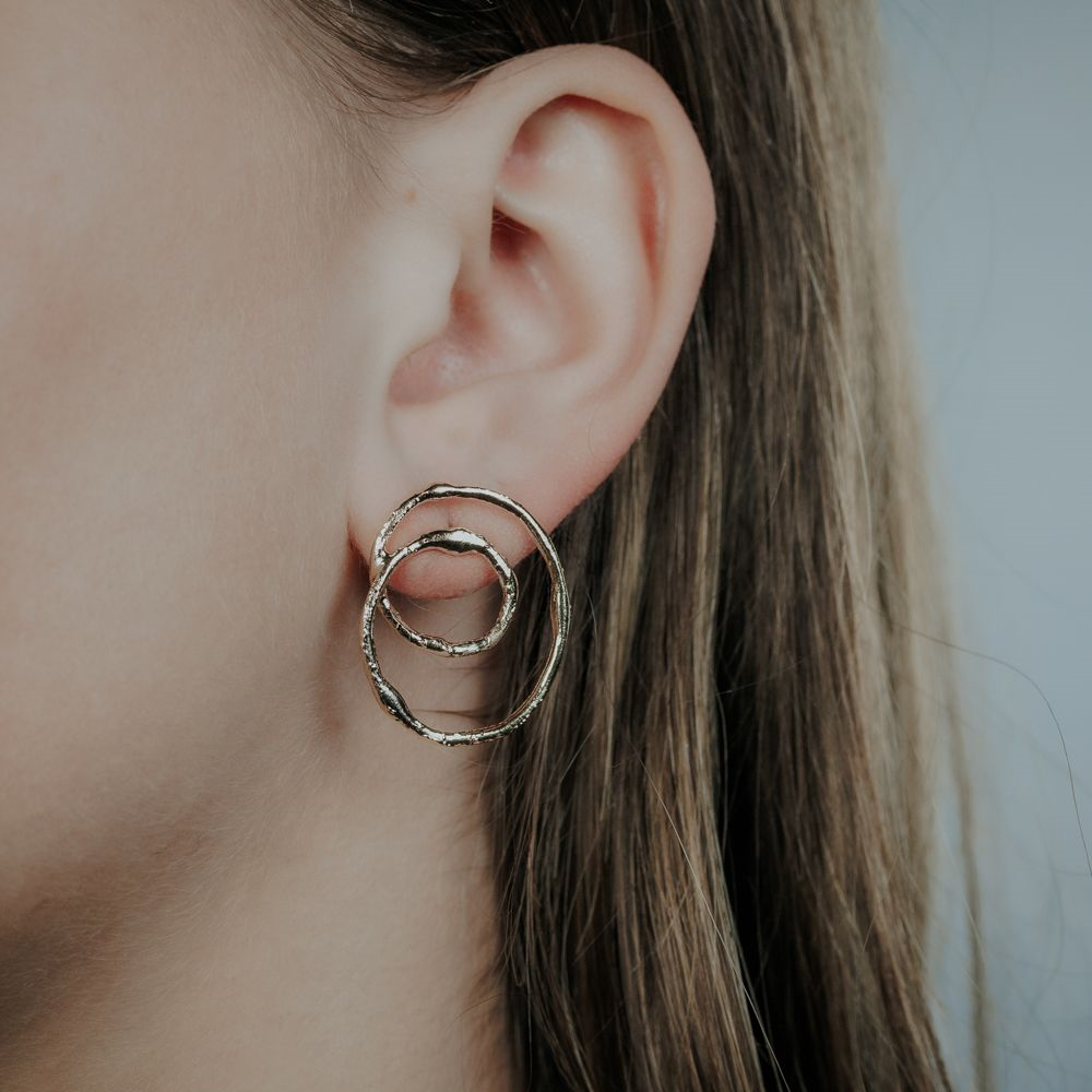 Jeh Jewels | Oorsteker apenstaartje verguld