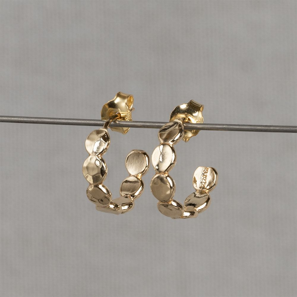 Jeh Jewels | Oorsteker goldfilled bubbles