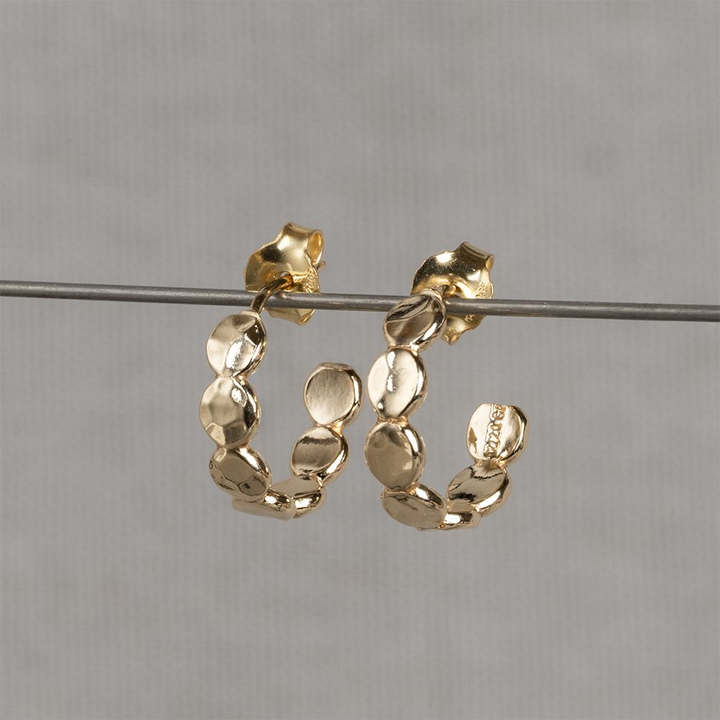 Jeh Jewels | Oorsteker goldfilled bubbles