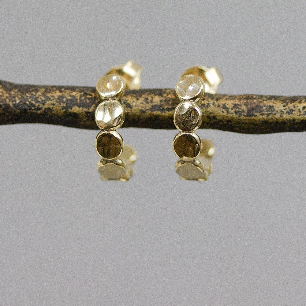 Jeh Jewels | Oorsteker goldfilled bubbles