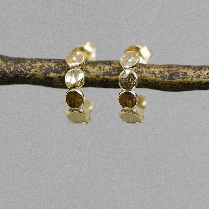 Jeh Jewels | Oorsteker goldfilled bubbles