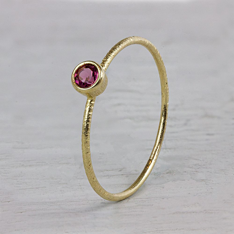Jeh Jewels | Ring N.O.O.R. Roze Toermalijn strak
