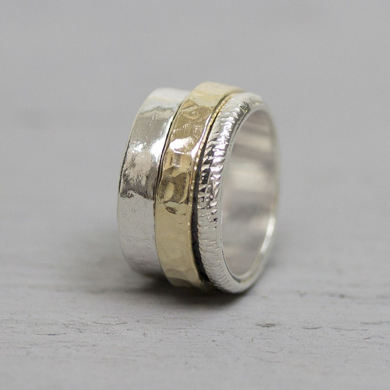 Jeh Jewels | Ring zilver met goldfilled cool