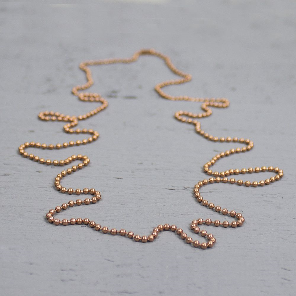 Jeh Jewels |  Rood koperen badstop collier