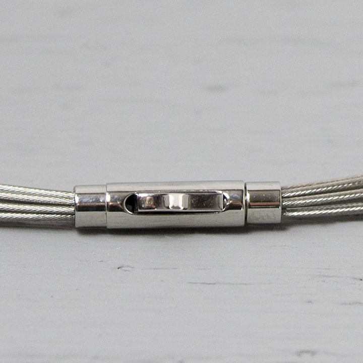 Jeh Jewels | Spang collier edelstaal met crocodile clasp