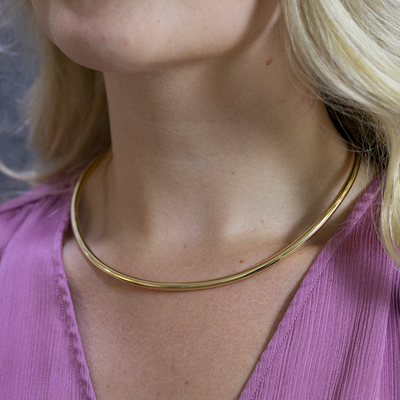 Jeh Jewels | Spang massief goldfilled glad