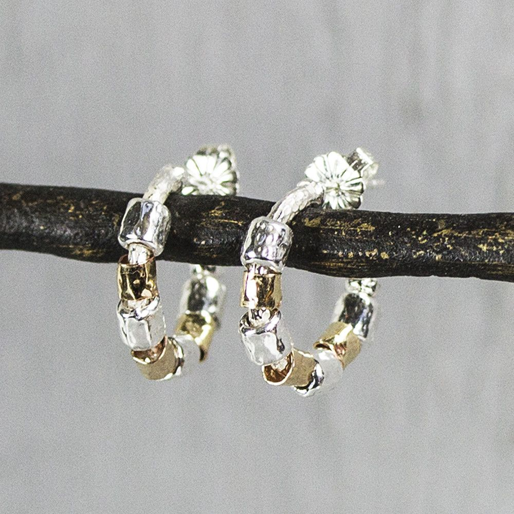 Jeh Jewels | Zilver oxy rechthoek oorsteker