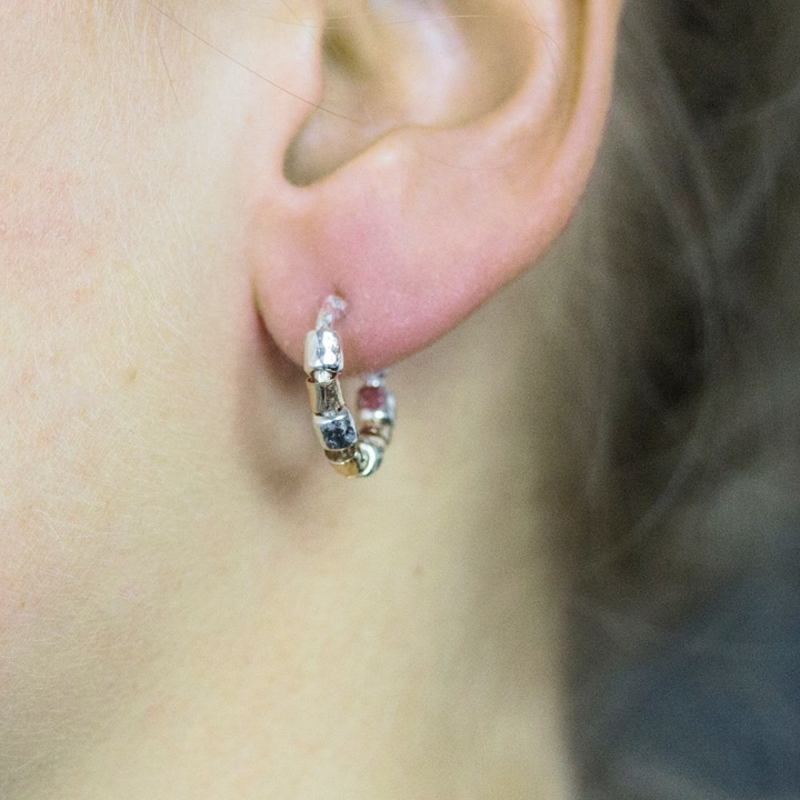 Jeh Jewels | Zilver oxy rechthoek oorsteker