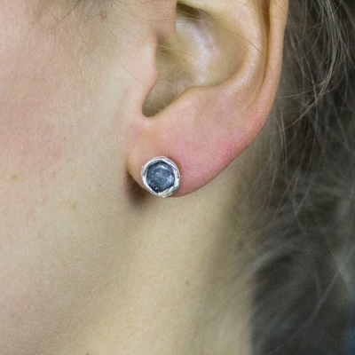 Jeh Jewels | Zilver oxy rond oorstekers