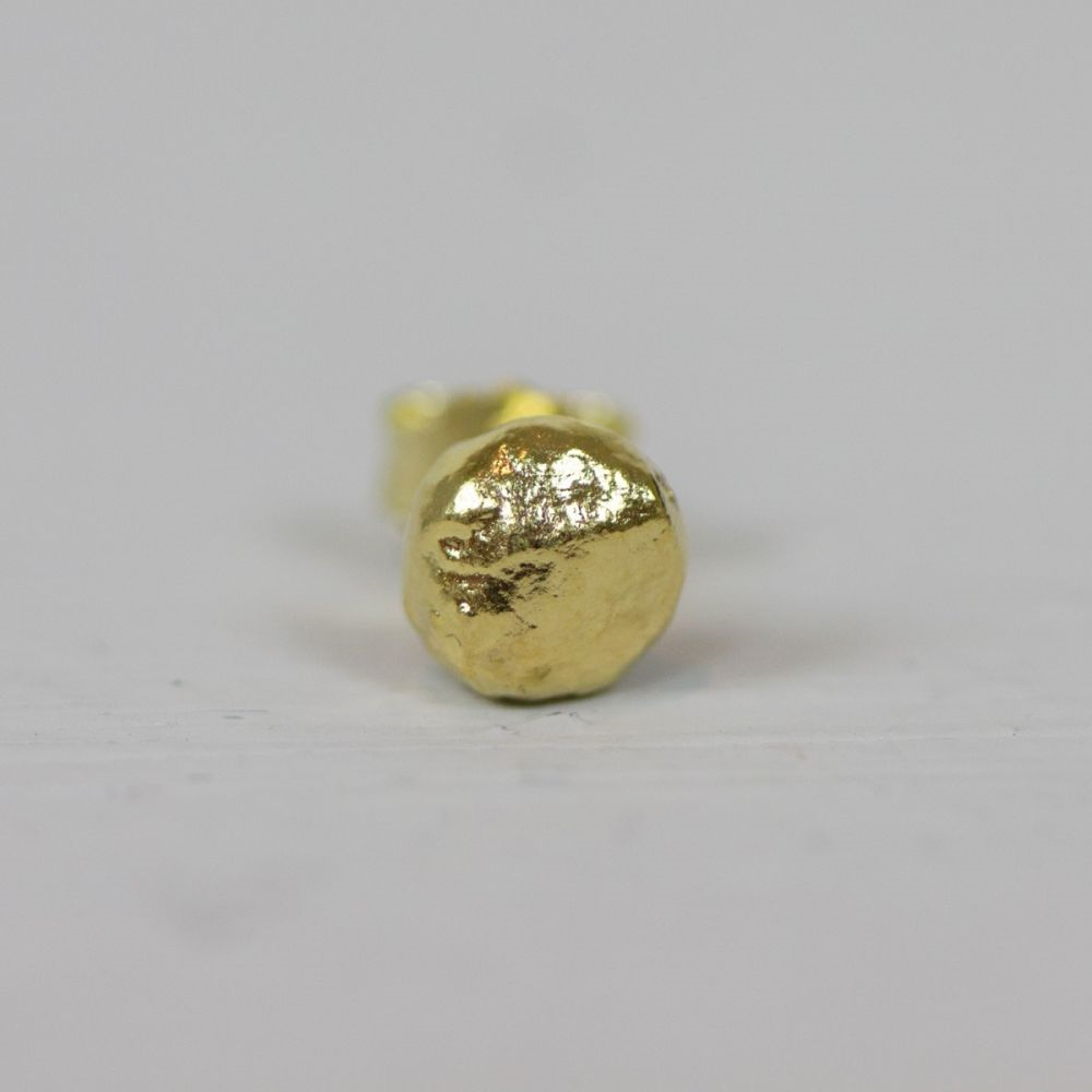 Jeh Jewels | Zilver verguld bol oorsteker