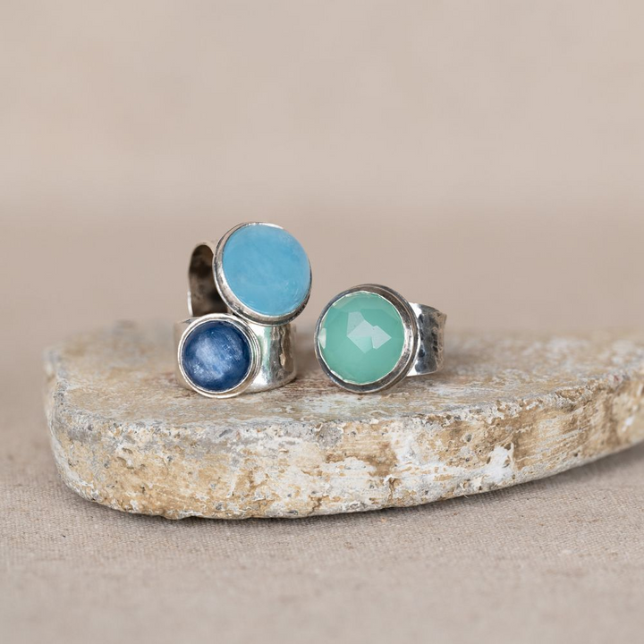 Jeh Jewels | Zilveren geoxideerde met hamerslag bewerkte ring dat zorgt voor een mooie structuur