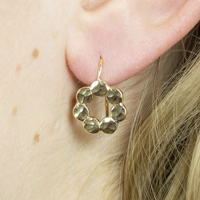 Jeh Jewels | Zilveren goldfilled oorhanger in de vorm van bubbels