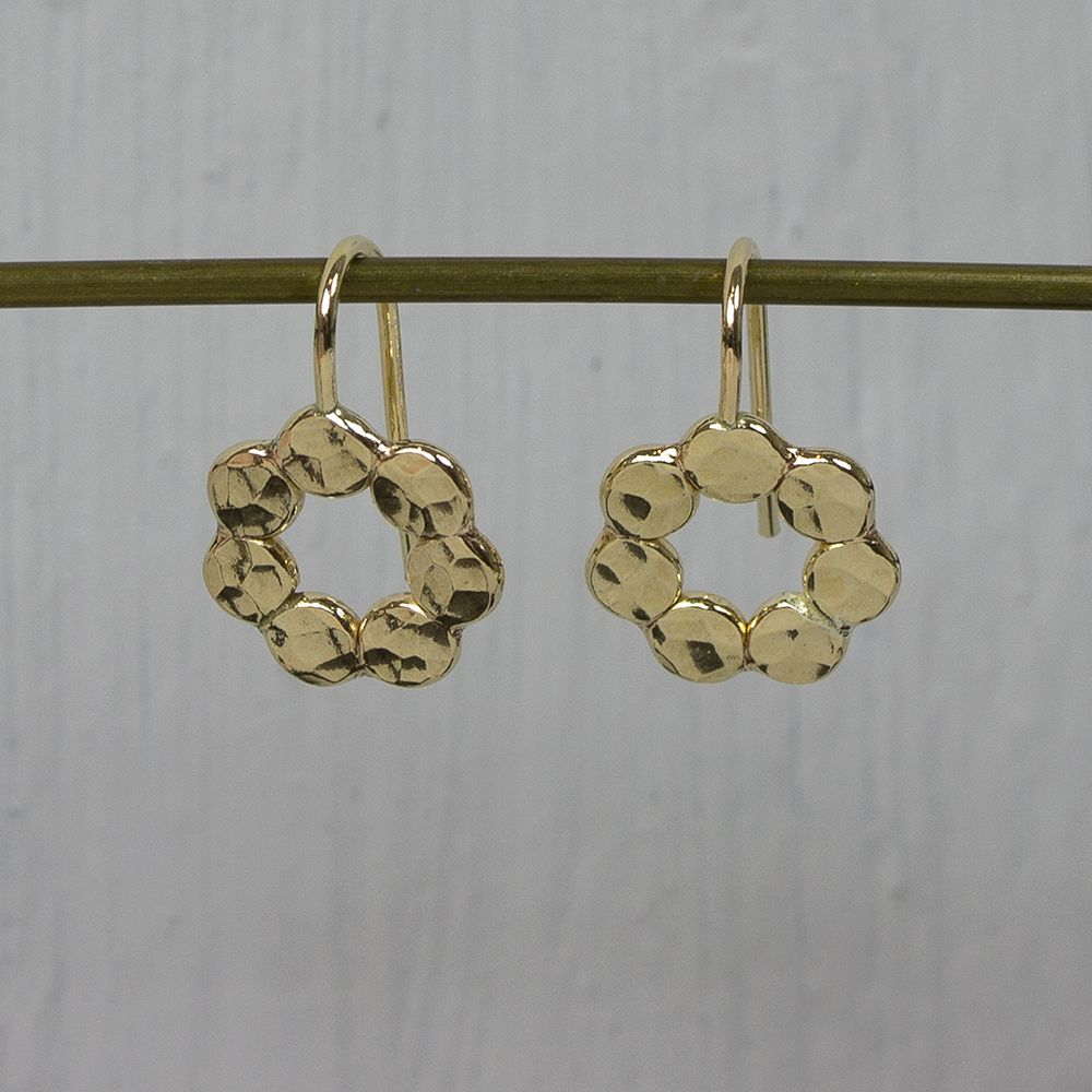 Jeh Jewels | Zilveren goldfilled oorhanger in de vorm van bubbels
