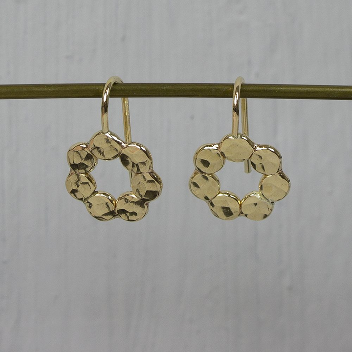 Jeh Jewels | Zilveren goldfilled oorhanger in de vorm van bubbels