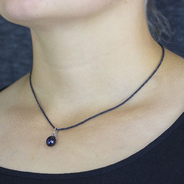 Jeh Jewels | Zilveren hanger met grijze zoetwaterparel